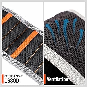 HORUSDY Magnetic Wristband, Gifts for Dad, with Strong Magnets for Holding Screws, Nails, Drilling Bits, Tool Gift for Men