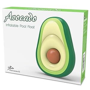 Jasonwell Inflatable Avocado Pool Float Floatie with Ball Water Fun Large Blow Up Summer Beach Swimming Floaty Party Toys Lounge Raft for Adults (XL)