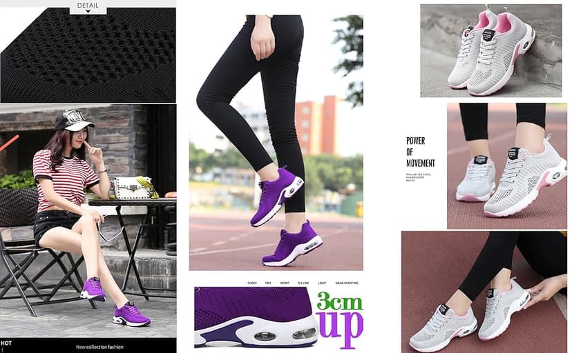 FLARUT Running Shoes Womens Lightweight Fashion Sport Sneakers Casual Walking Athletic Non Slip