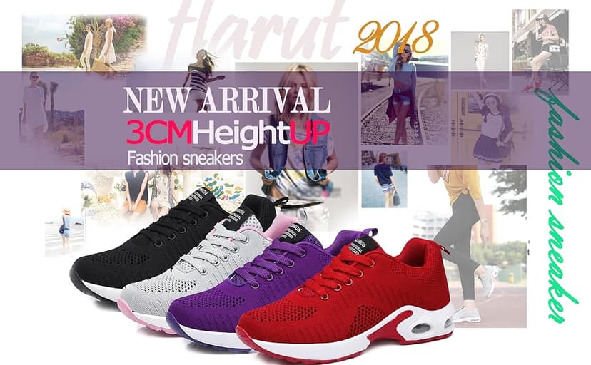 FLARUT Running Shoes Womens Lightweight Fashion Sport Sneakers Casual Walking Athletic Non Slip