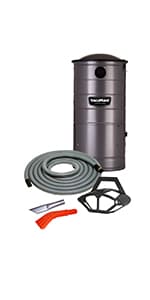 VacuMaid GV50PRO Wall Mounted Garage and Car Vacuum with 50 ft. Hose and Tools.