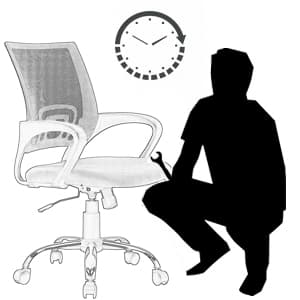 BestOffice Office Chair Ergonomic Cheap Desk Chair Mesh Computer Chair Lumbar Support Modern Executive Adjustable Stool Rolling Swivel Chair for Back Pain (Red)