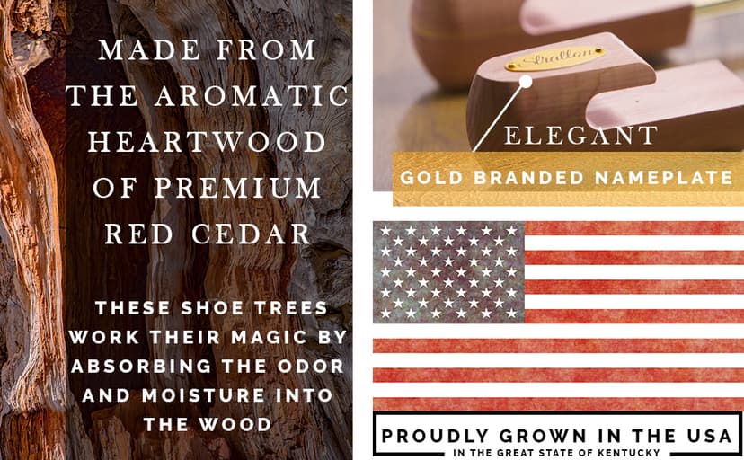 Stratton Boss Cedar Boot Tree For Men | Aromatic Red Cedar | Great Gift For Men!