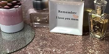 HOME SMILE Ceramic Ring Dish Jewelry Tray for Mom Sister Friends