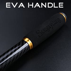 Sougayilang Telescopic Fishing Rod - 24 Ton Carbon Fiber Ultralight Fishing Pole with CNC Reel Seat, Portable Retractable Handle, Stainless Steel Guides for Bass Salmon Trout Fishing