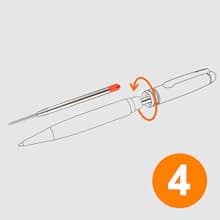 Cambond Ballpoint Pens Bulk Pens - Sliver Metal Pen Nice Luxury Pens for Men Business Office Police Comfortable Writing Twist Retractable 1.0 mm Medium Point Nice Pen, 5 Pack (Silver)