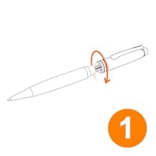 Cambond Ballpoint Pens Bulk Pens - Sliver Metal Pen Nice Luxury Pens for Men Business Office Police Comfortable Writing Twist Retractable 1.0 mm Medium Point Nice Pen, 5 Pack (Silver)