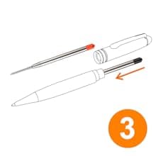 Cambond Ballpoint Pens Bulk Pens - Sliver Metal Pen Nice Luxury Pens for Men Business Office Police Comfortable Writing Twist Retractable 1.0 mm Medium Point Nice Pen, 5 Pack (Silver)