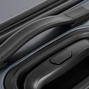 Coolife Expandable Suitcase PC ABS TSA Luggage 3 Piece Set Lock Spinner Carry on (Teal blue)